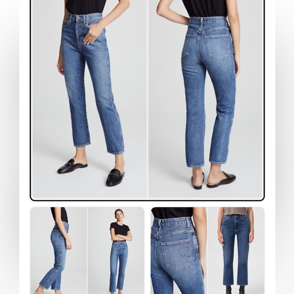 Agolde pinch waist jeans high rise kick